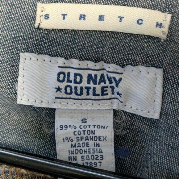 Old Navy Size Small Stretch Jean Jacket - Picture 3 of 5